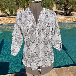 Apt 9 Snakeskin Blouse